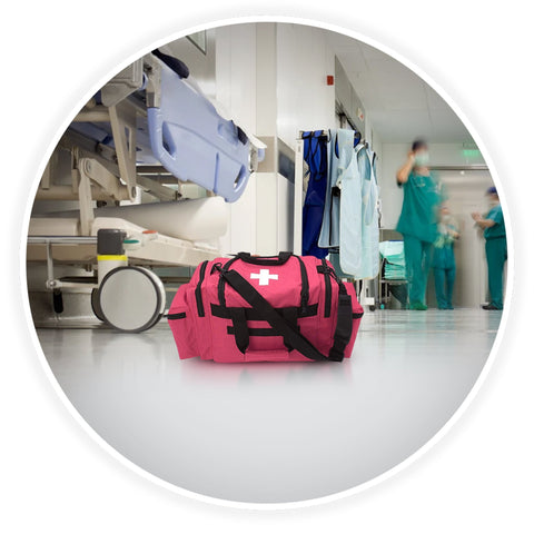 ASA TECHMED Medical Trauma Bag - Deluxe First Aid Responder EMS Emergency Medical Trauma Bag, Assorted Colors - ASA TECHMED