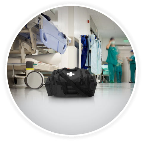 ASA TECHMED Medical Trauma Bag - Deluxe First Aid Responder EMS Emergency Medical Trauma Bag, Assorted Colors - ASA TECHMED