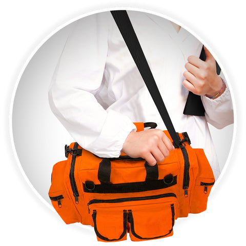 ASA TECHMED Medical Trauma Bag - Deluxe First Aid Responder EMS Emergency Medical Trauma Bag, Assorted Colors - ASA TECHMED