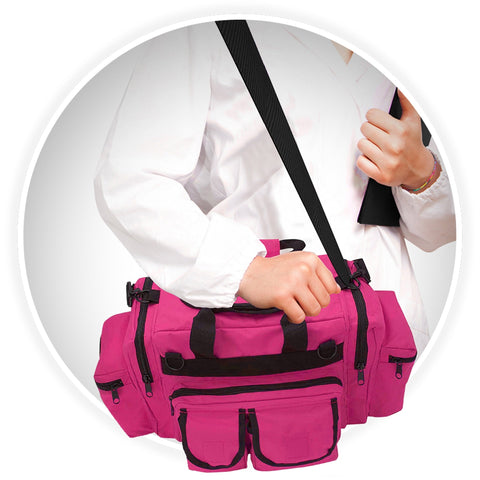 ASA TECHMED Medical Trauma Bag - Deluxe First Aid Responder EMS Emergency Medical Trauma Bag, Assorted Colors - ASA TECHMED