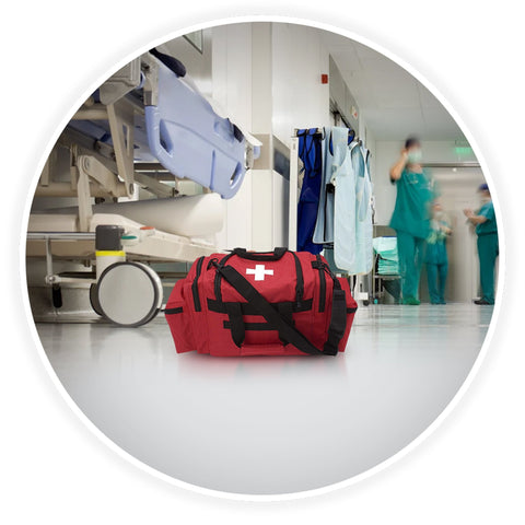ASA TECHMED Medical Trauma Bag - Deluxe First Aid Responder EMS Emergency Medical Trauma Bag, Assorted Colors - ASA TECHMED