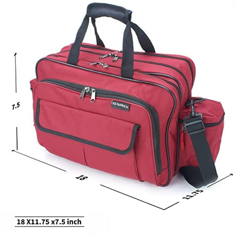 ASA TECHMED Nursing Bag with Compartments - Durable, Multi - Pocket Medical Equipment Shoulder Bag - ASA TECHMED