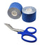 ASA Techmed Sport Kinesiology Tape with Free Matching Shear - 16.5 ft Uncut Roll - Best Pain Relief Adhesive for Muscles, Shin Splints, Knee & Shoulder - 24/7 Waterproof Therapeutic Aid - ASA TECHMED
