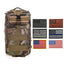 ASA Techmed Tactical Backpack with Waterproof Pouch + 6 Embroidered U.S. Flag Patches for Outdoors, Travel - ASA TECHMED