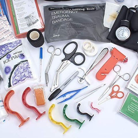 ASA Techmed Trauma Kit Fully Stocked, Emergency Survival First Aid Kit Medical Reinforcement Type Outdoor Tactical Gear Set Trauma Bandage Hiking Safety Set - ASA TECHMED