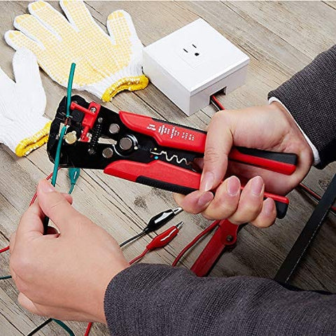 ASATechmed Self - Adjusting Automatic Wire Stripping Tool, Cutter & Crimper Tool Portable Heavy Duty Pliers Set for Easy One Hand High Precision Industrial & Professional Use Safety Insulation - ASA TECHMED
