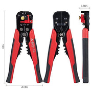 ASATechmed Self - Adjusting Automatic Wire Stripping Tool, Cutter & Crimper Tool Portable Heavy Duty Pliers Set for Easy One Hand High Precision Industrial & Professional Use Safety Insulation - ASA TECHMED