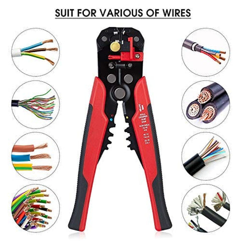 ASATechmed Self - Adjusting Automatic Wire Stripping Tool, Cutter & Crimper Tool Portable Heavy Duty Pliers Set for Easy One Hand High Precision Industrial & Professional Use Safety Insulation - ASA TECHMED