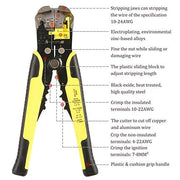 ASATechmed Self - Adjusting Automatic Wire Stripping Tool, Cutter & Crimper Tool Portable Heavy Duty Pliers Set for Easy One Hand High Precision Industrial & Professional Use Safety Insulation - ASA TECHMED