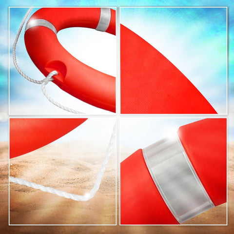 Boat Safety Throw Ring with Floating Rope – SOLAS Life Buoy - ASA TECHMED