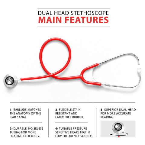 Classic Dual - Head Stethoscope – Lightweight & Versatile - ASA TECHMED