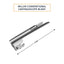"A stainless steel Miller conventional laryngoscope blade with a straight design. Text indicates the length is 155mm."