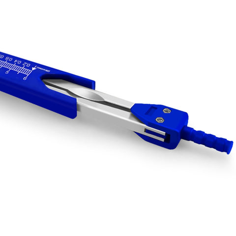 Deluxe Brass ECG/EKG Calipers with Protective Ruler Cover - ASA TECHMED