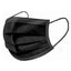 Disposable Face Mouth Masks 3 - Ply with Ear Loops, Single Use Black - ASA TECHMED
