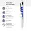 Disposable & Reusable Penlights with Pupil Gauge – Warm Light Pack of 6 - ASA TECHMED