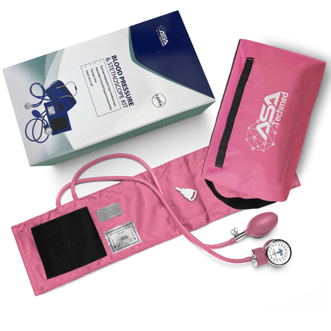 Dual Head Sprague Stethoscope and Sphygmomanometer Manual Blood Pressure Cuff Set with Case, Gift for Medical Students, Doctors, Nurses, EMT and Paramedics. - ASA TECHMED