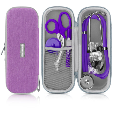 Dual Head Stethoscope Kit with Case, Shears, Penlight & Tape - ASA TECHMED