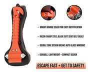 Emergency Escape Tool Auto/ Car Window Glass Hammer Breaker and Seatbelt Cutter - ASA TECHMED