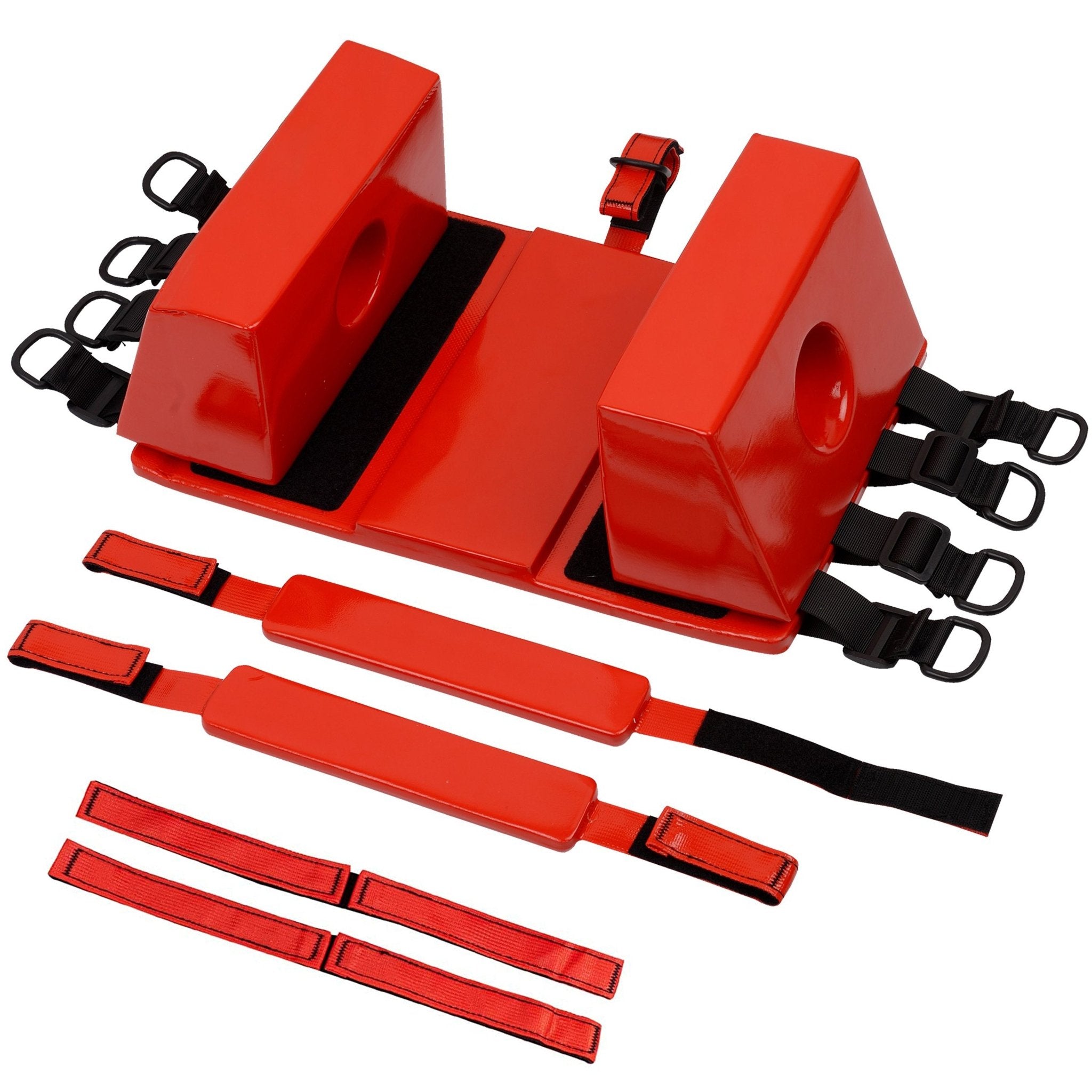 Emergency Spine Board Head Immobilizer for Backboard- Red| ASA TECHMED