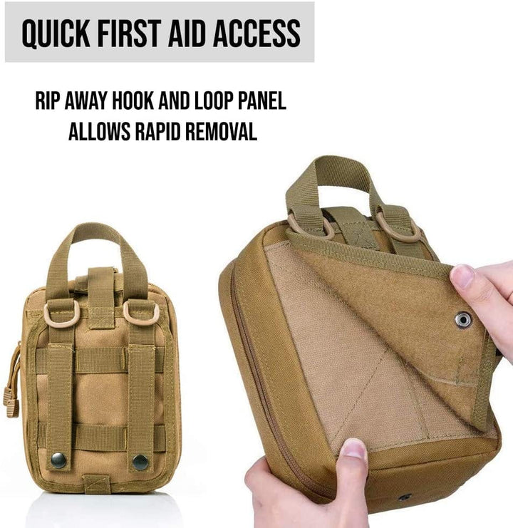 EMT Molle Pouch/ IFAK Pouch - Medical First Aid Kit Utility Pouch - ASA TECHMED