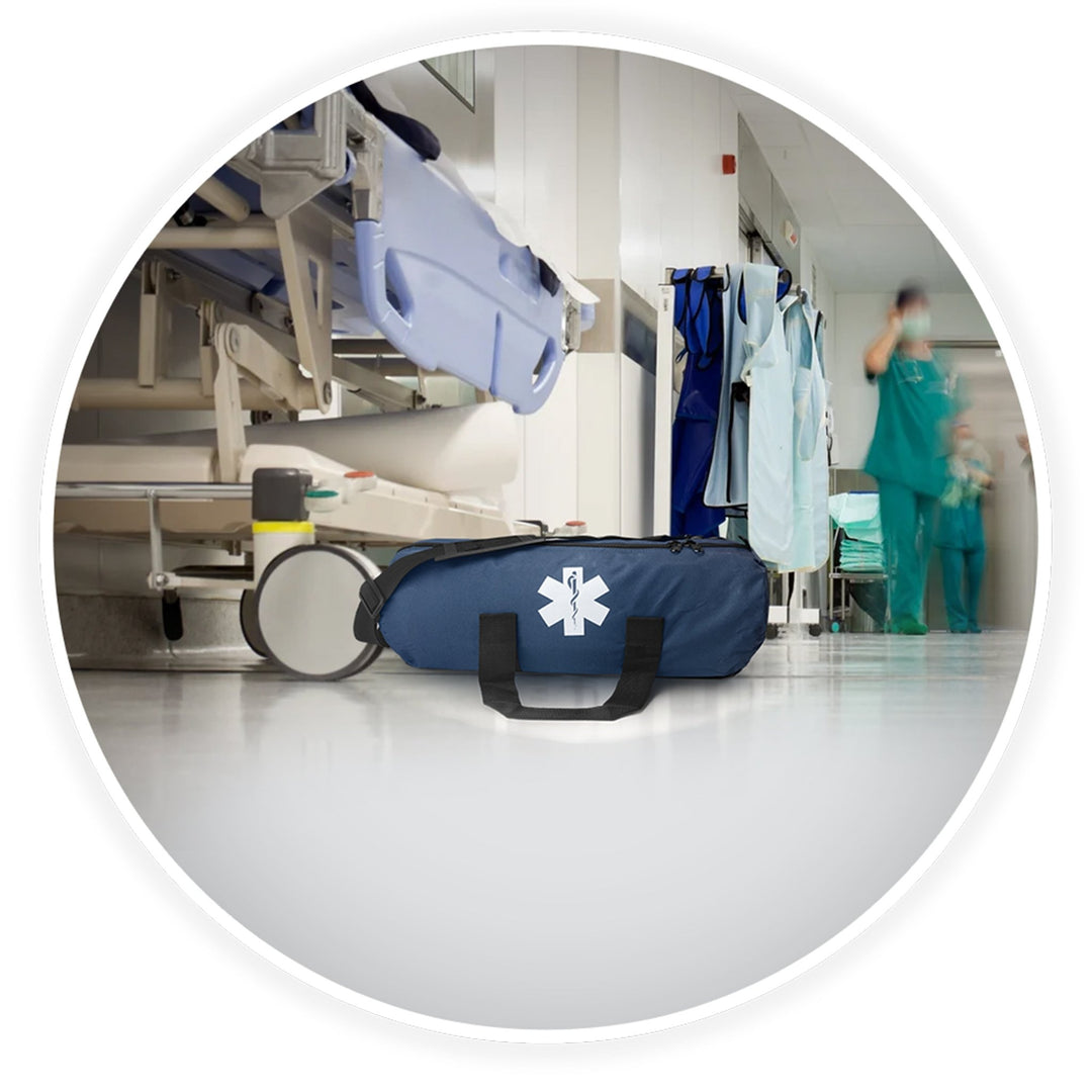 EMT Oxygen Tank Duffle Bag - D Cylinder Carrier & Sleeve - ASA TECHMED