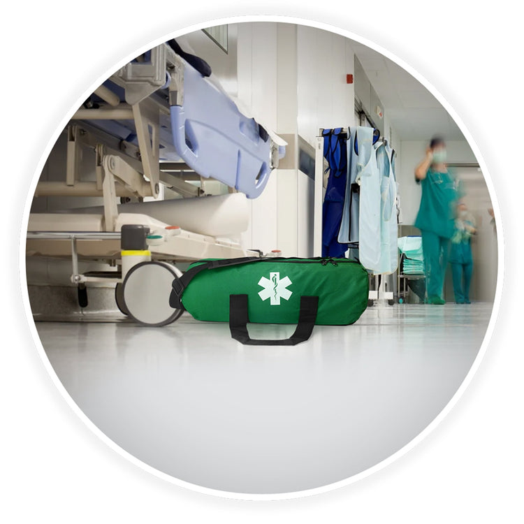 EMT Oxygen Tank Duffle Bag - D Cylinder Carrier & Sleeve - ASA TECHMED