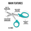 EMT Trauma Shears / Nurse Scissors, 7.5" - Assorted Colors - ASA TECHMED