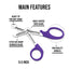 EMT Trauma Shears / Nurse Scissors, 7.5" - Assorted Colors - ASA TECHMED