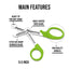 EMT Trauma Shears / Nurse Scissors, 7.5" - Assorted Colors - ASA TECHMED