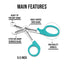 EMT Trauma Shears / Nurse Scissors, 7.5" - Assorted Colors - ASA TECHMED