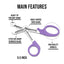 EMT Trauma Shears / Nurse Scissors, 7.5" - Assorted Colors - ASA TECHMED