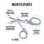 EMT Trauma Shears / Nurse Scissors, 7.5" - Assorted Colors - ASA TECHMED