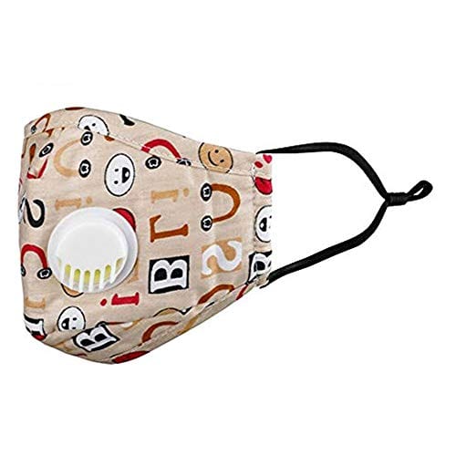 Fashion Washable Cotton Face Mask for Child Cute Smart Mask (Pink) Reusable/INSIDE: 1 MASK and 2PCS Replacement Filters - ASA TECHMED