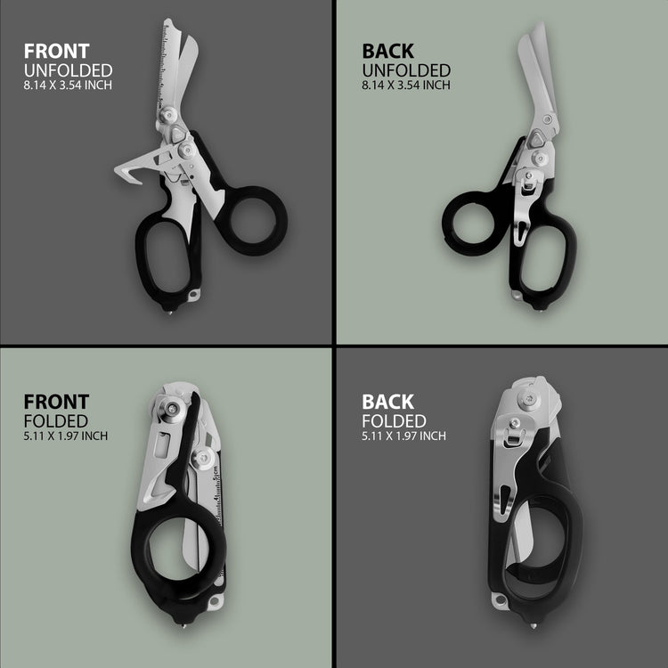 Folding Raptor Rescue Shears - 7-in-1 Tactical Trauma Multitool - ASA TECHMED