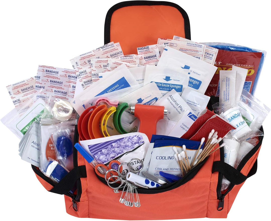 Fully Stocked Emergency Survival First Aid Kit - Assorted Colors - ASA TECHMED