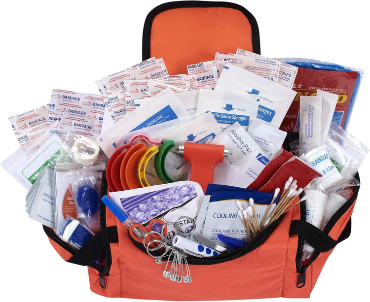 Fully Stocked Emergency Survival First Aid Kit - Assorted Colors - ASA TECHMED