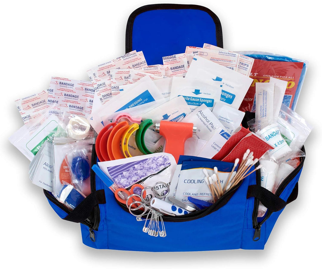Fully Stocked Emergency Survival First Aid Kit - Assorted Colors - ASA TECHMED