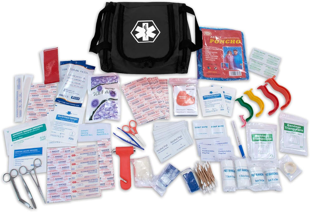 Fully Stocked Emergency Survival First Aid Kit - Assorted Colors - ASA TECHMED
