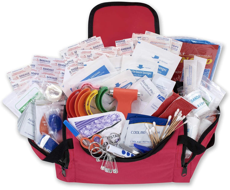 Fully Stocked Emergency Survival First Aid Kit - Assorted Colors - ASA TECHMED