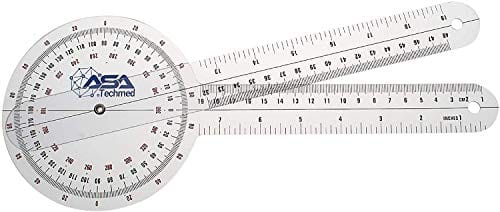 Goniometer Set 2 - 3 Pieces 12", 8", 6"/ 360 Degree - ASA TECHMED