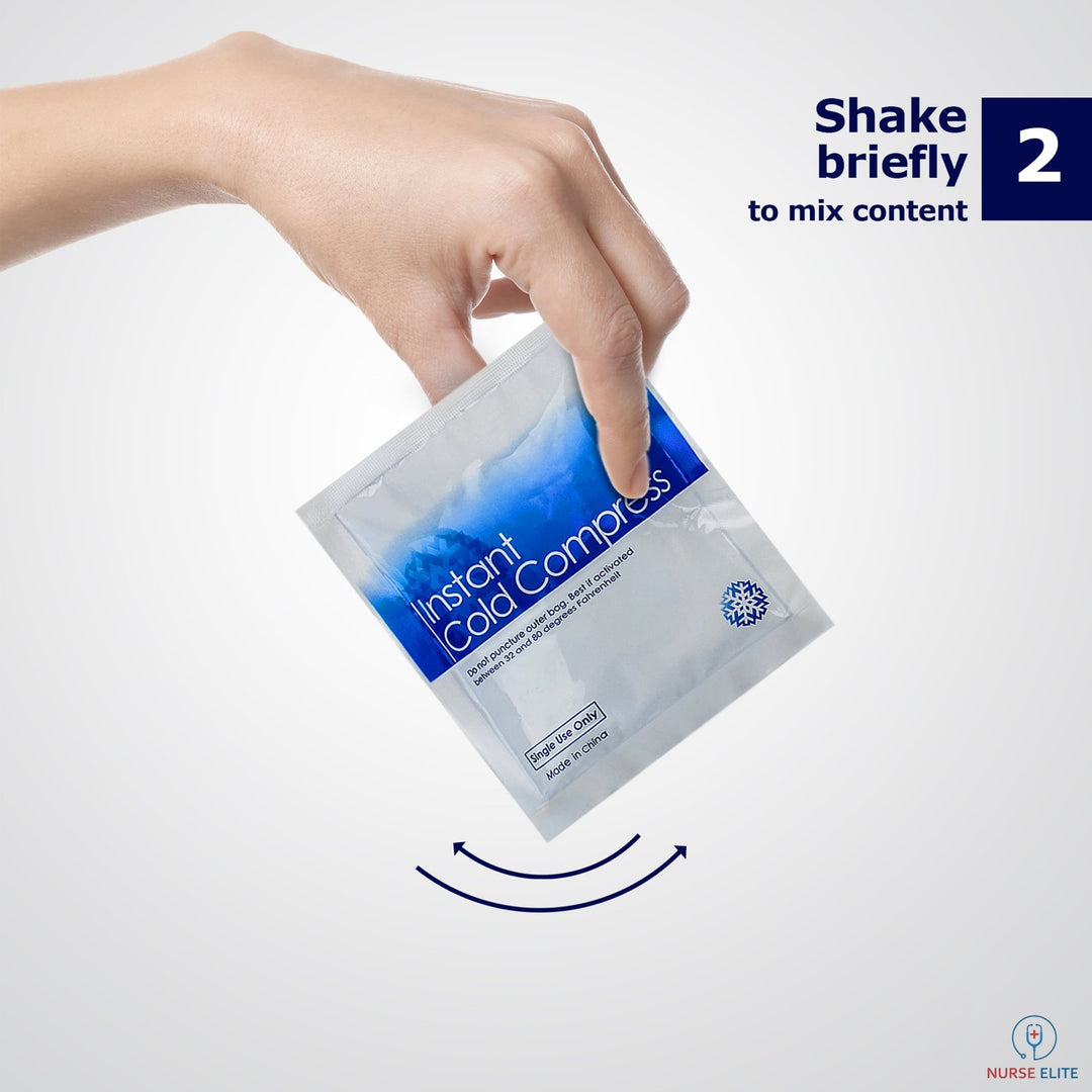 Instant Cold Pack Disposable Emergency Ice Compress (5" x 6") - ASA TECHMED