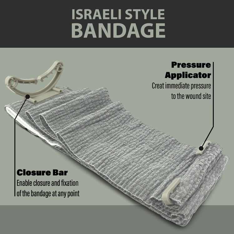 Israeli Emergency Compression Bandage - Sterile Trauma Dressing(4" & 6") - ASA TECHMED