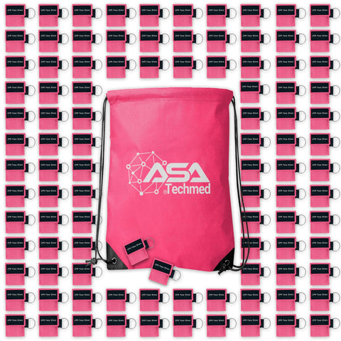 Keychain CPR Face Shield Mask with One - Way Valve (100 - Pack) - ASA TECHMED