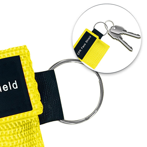 Keychain CPR Face Shield Mask with One - Way Valve - ASA TECHMED