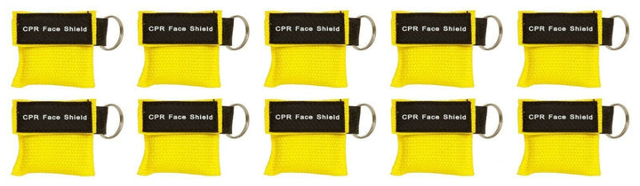 Keychain CPR Masks with One - Way Valve (10 - Pack) - Assorted Colors - ASA TECHMED