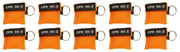 Keychain CPR Masks with One - Way Valve (10 - Pack) - Assorted Colors - ASA TECHMED