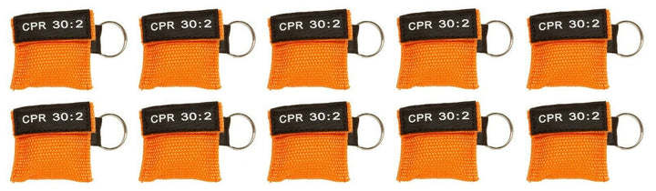 Keychain CPR Masks with One - Way Valve (10 - Pack) - Assorted Colors - ASA TECHMED