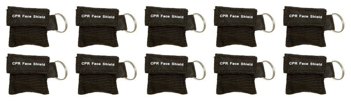 Keychain CPR Masks with One - Way Valve (10 - Pack) - Assorted Colors - ASA TECHMED