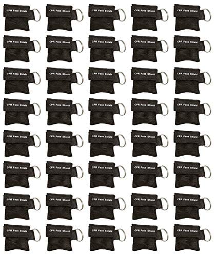 Keychain CPR Masks with One - Way Valve (100 - Pack) - Assorted Colors - ASA TECHMED