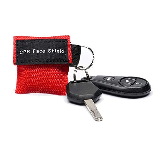 Keychain CPR Masks with One - Way Valve (100 - Pack) - Assorted Colors - ASA TECHMED